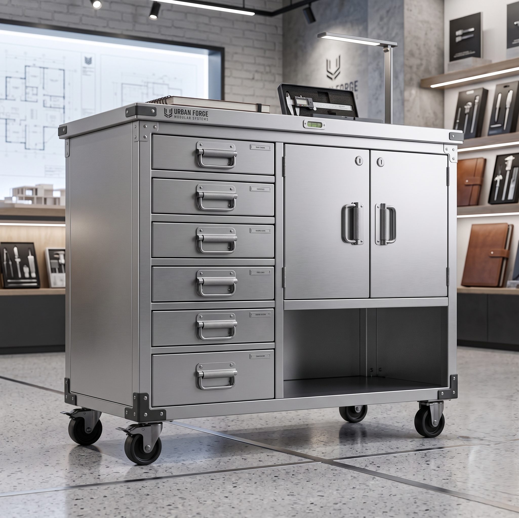 Mueble en Acero Inoxidable Modular